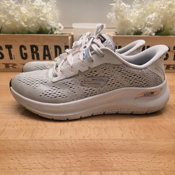 Skechers Arch Fit 2.0 Big League Sneakers Athletic Shoes Gray Womens US 8 - Picture 3 of 11